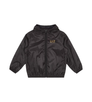 Core Identity Boy-jack van technische stof zwart