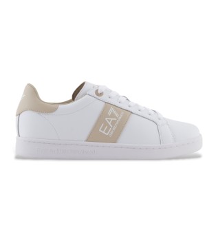 Classiche sneakers in pelle bianca