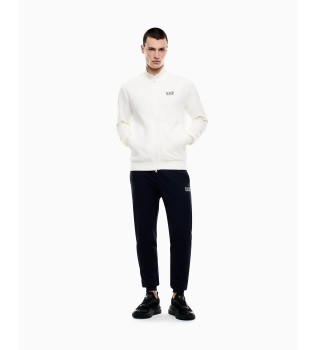 Trainingspak Core Identity wit, marineblauw
