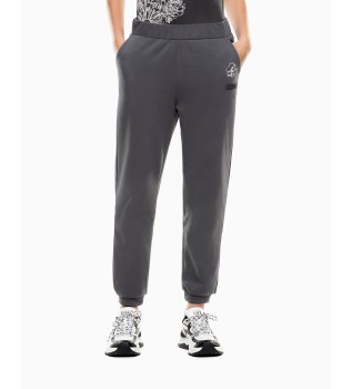 Pantaloni tuta Graphic Series in misto cotone grigio