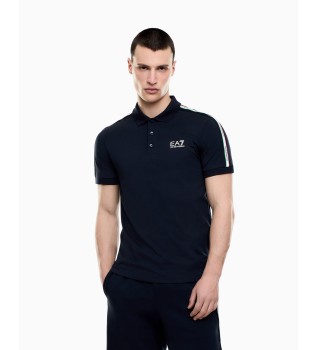 Poloshirt aus Baumwollpiqué Italian Spirit marineblau