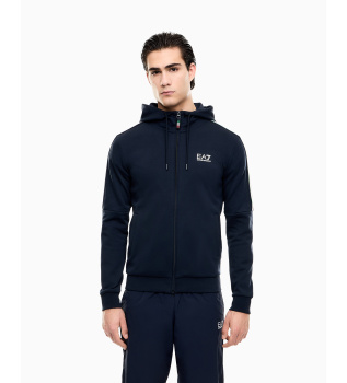 Sudadera con capucha de punto Italian Spirit marino