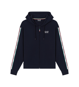 Felpa con cappuccio Italian Spirit blu