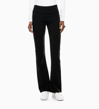 Leggings bootcut de punto negro