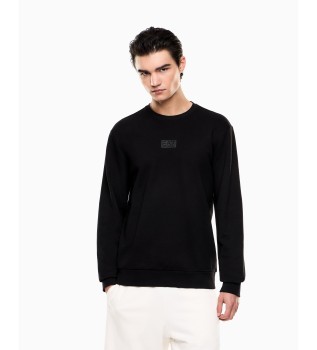 Sweatshirt com log�tipo preto