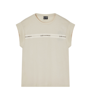 Maglietta Logo beige