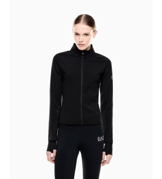 Cardigan-sweatshirt i teknisk stof Natural VENTUS7 Dynamic Athlete sort