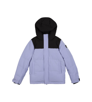 Teknisk quiltet skijakke i lilla