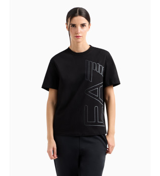 T-shirt de manga curta preta