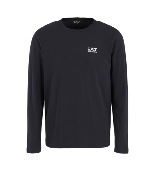 Core Identiy bombažna majica z dolgimi rokavi iz mornarice