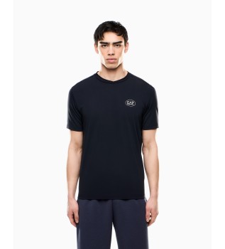 Tennis Club navy knitted T-shirt