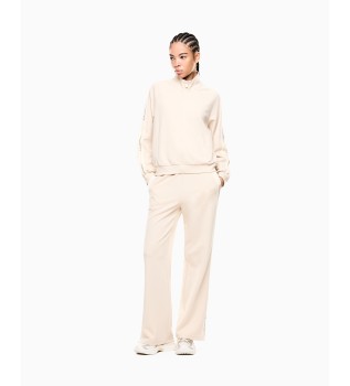 Beige modal träningsoverall