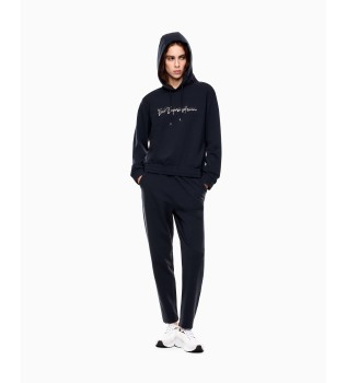 Survêtement en mélange de coton stretch marine