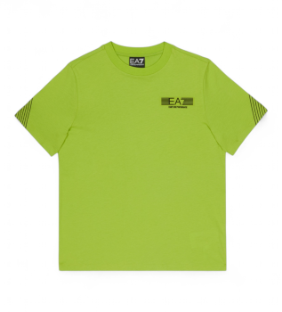 T-shirt Train 7 Lines Boy kort�rmet gr�n