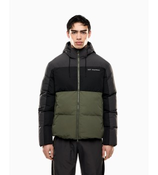 Casaco de nylon para desporto Bloco de cores verde