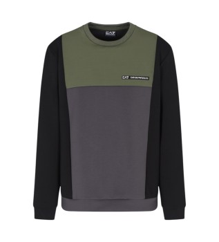 Sweatshirt Athletic Colour Block verde