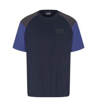 Athletic T-shirt Colour Block navy