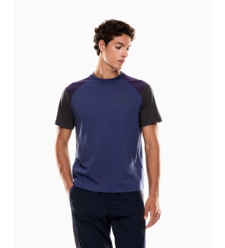 Athletic Colour Block T-shirt dark blue