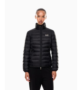 Casaco de nylon ligeiramente acolchoado Core preto