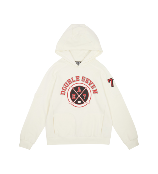 Grafična majica v bež barvi