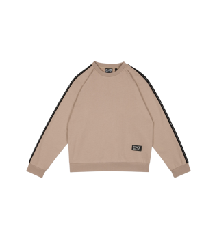 Felpa con nastro marrone