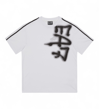 Train Logo Series T-Shirt Boy Tee Ss Graffiti hvid