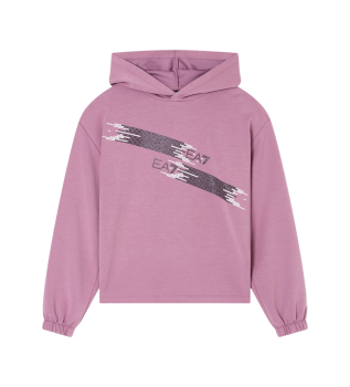 Mikina z logotipom serije roza