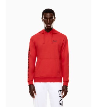 Felpa con logo rosso