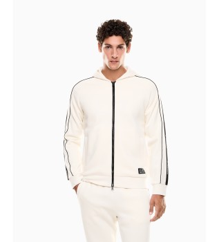 Sweat-shirt en coton-blend Logo Series blanc cass�