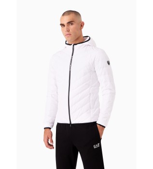 Premium Shield Hooded Foldable Down Jacket White