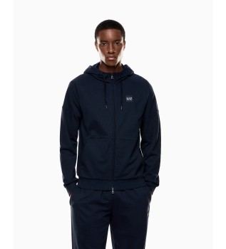 Felpa con cappuccio ad alta visibilit blu navy