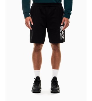 Visibility cotton bermuda shorts black