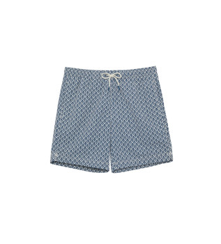 Costume da bagno blu navy stampato Fiyialf