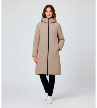 Vendbar beige Baru-jakke