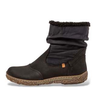 Botins de Couro N758A Nido preto