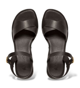 Sandálias de Couro N854 Gaia preto