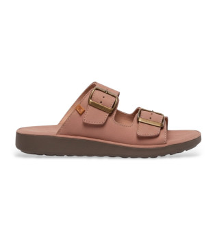 Bruine Leren Sandalen N5682