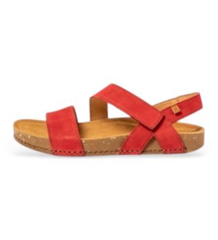 Sandalias de Piel N5791 Balance rojo