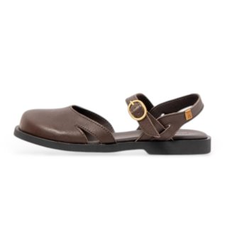 Sand�lias de couro N5874 Arenisca sand�lia castanha