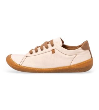 Sneakers i l�der N5767A Pawikan beige