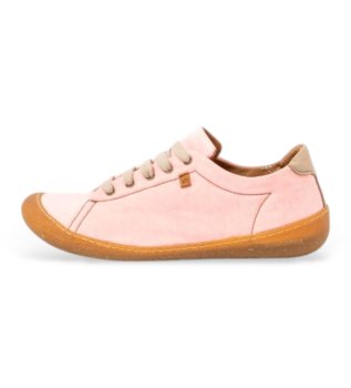 Sneakers i l�der N5767A Pawikan pink