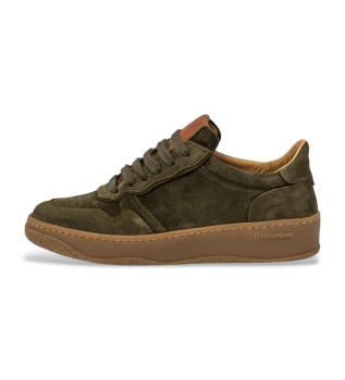 Baskets en cuir N5844S Geo green