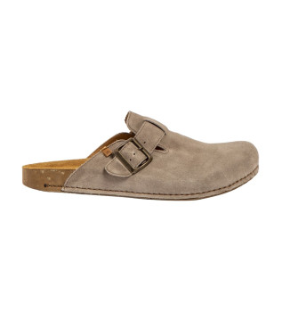 Leather Clogs N5796 Balance grey