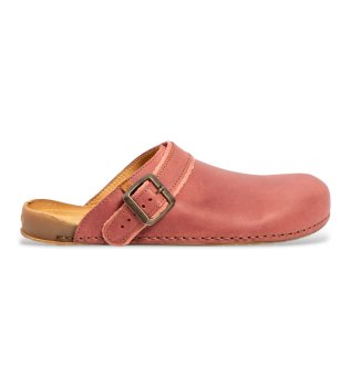 Leather Clogs N6002 Horizon red