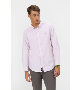 Chemise en popeline Oxford rose 