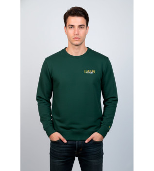 Sudadera Logo Tejido verde