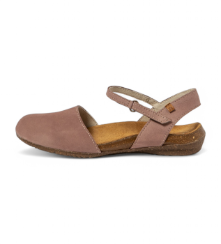 Leather sandals N412 Nobuck Wakataua tile red