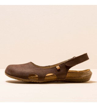 Leather sandals Pleasant Brown Wakataua brown