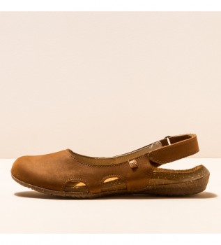 L�dersandaler N413 Wakataua brun