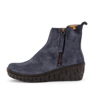Lederstiefeletten N5167 navy